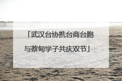 武汉台协携台商台胞与蔡甸学子共庆双节